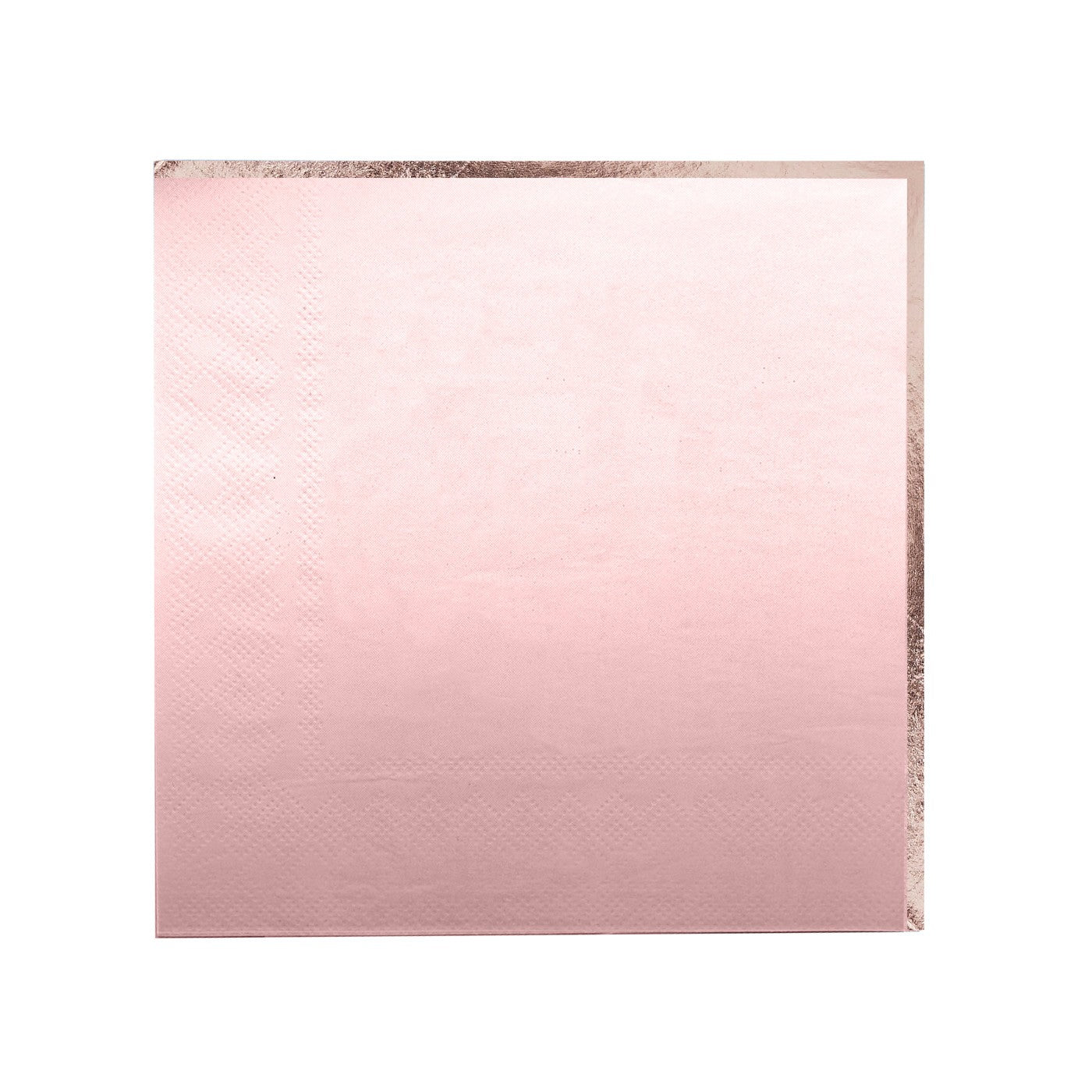 Servietter Og Ombre Rosegull Rosa – 16 pk til bursdag fra Festkompaniet