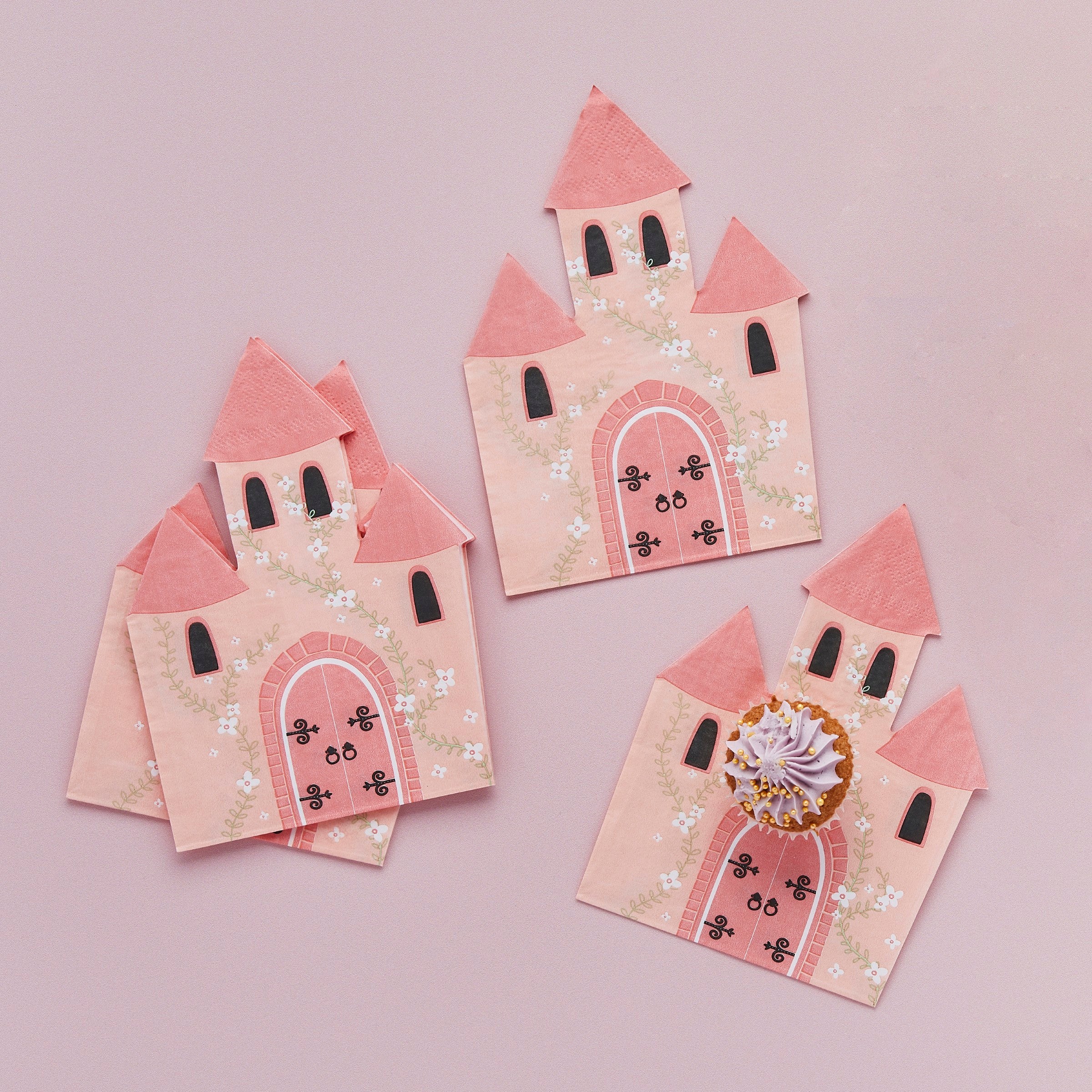 Servietter Slott – 16 pk – brukt i festdekorasjon