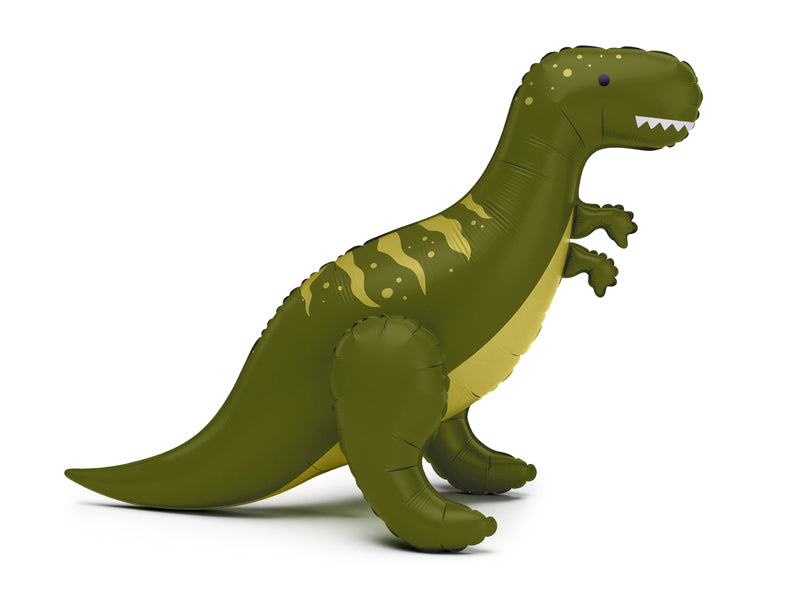 Stående Folieballong T-Rex Grønn 93x79 cm