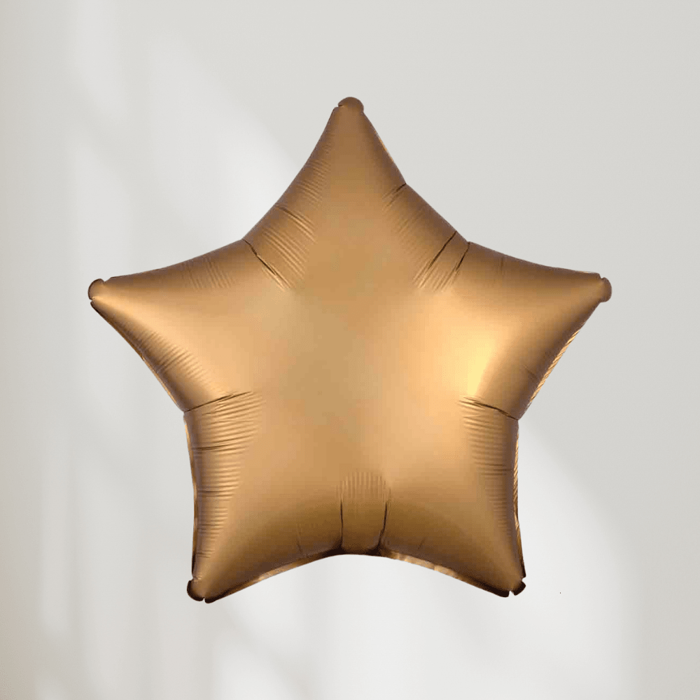 Stjerne Gull Satin Luxe - folieballong fra Anagram