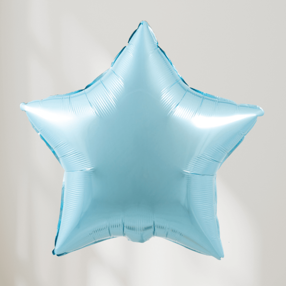 Stjerne Ballong - Pastellblå