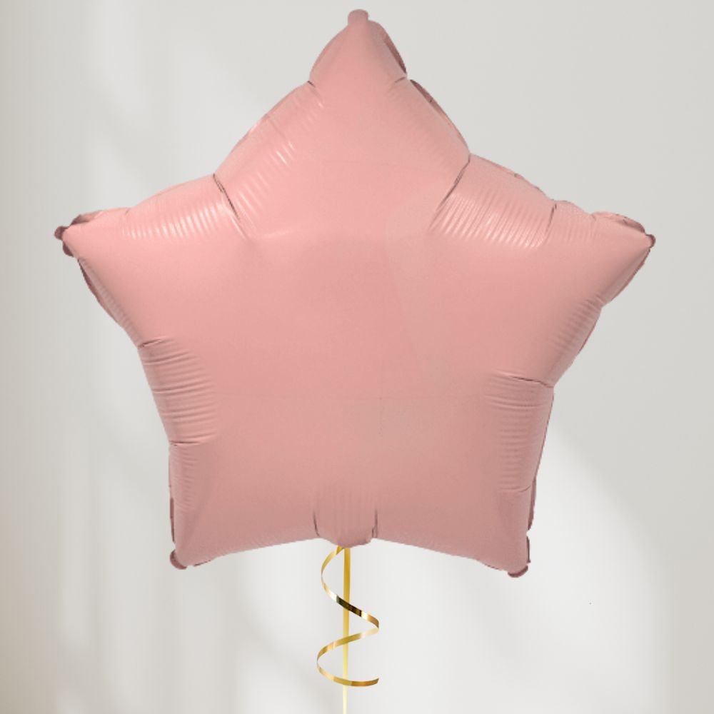 Stjerne Ballong - Pastellrosa Matt - Festkompaniet.no