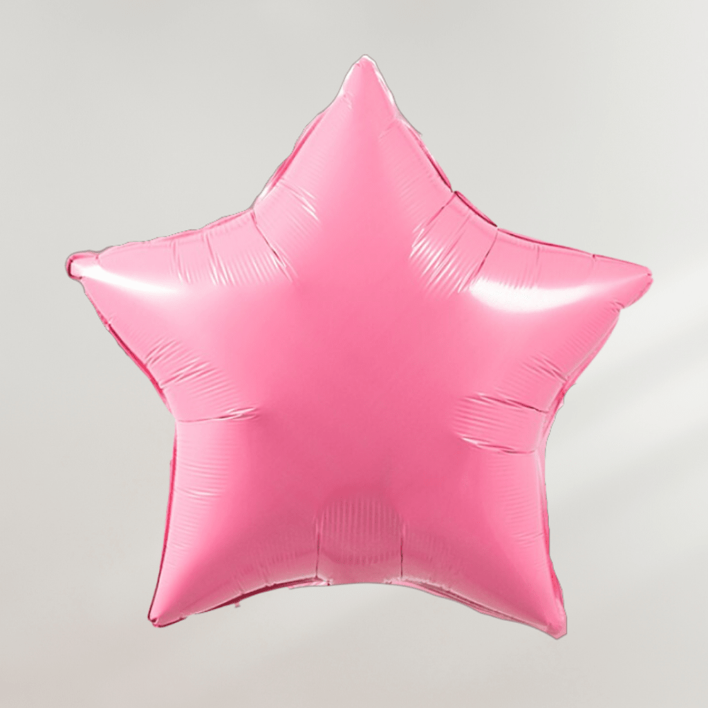 Stjerne Pastell Rosa - folieballong fra Qualatex