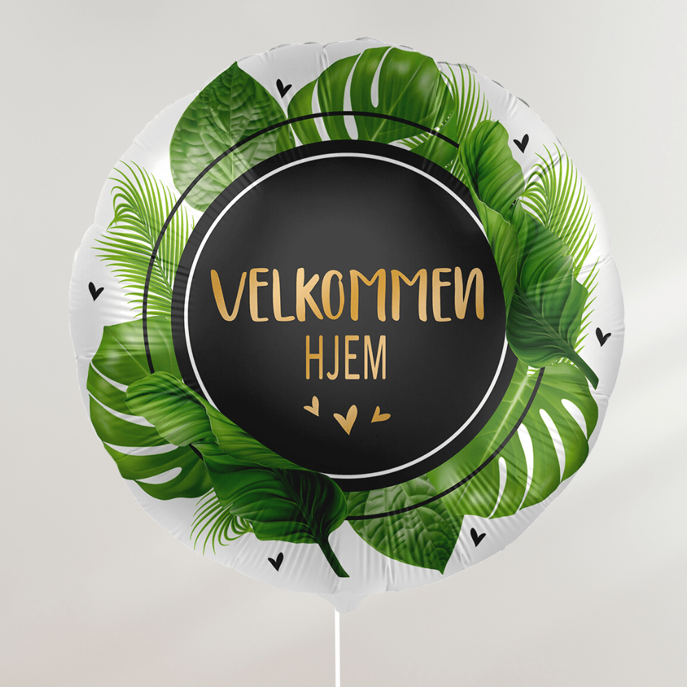 Velkommen Hjem Ballong - folieballong fra Premioloon