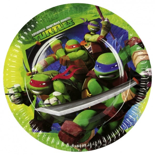 Turtles Tallerken 23cm 8stk.