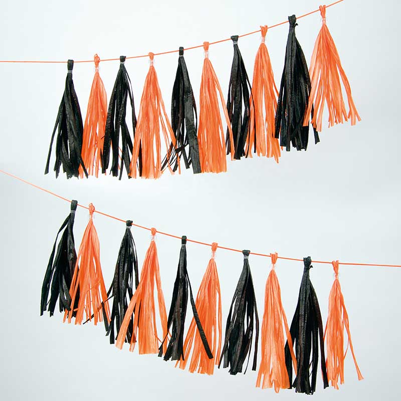 Tassels Halloween 12 stk/3m.