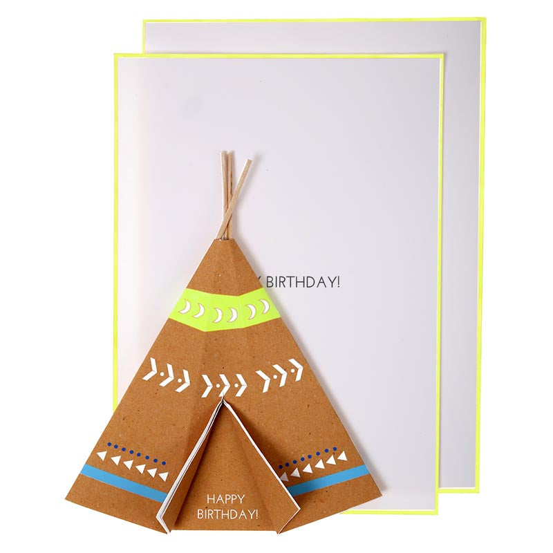 Bursdagskort Pop-out Tipi