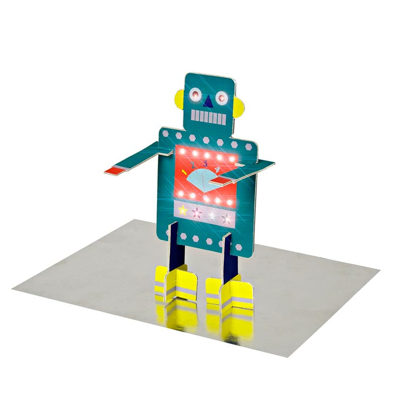 Bursdagskort Pop-out Robot