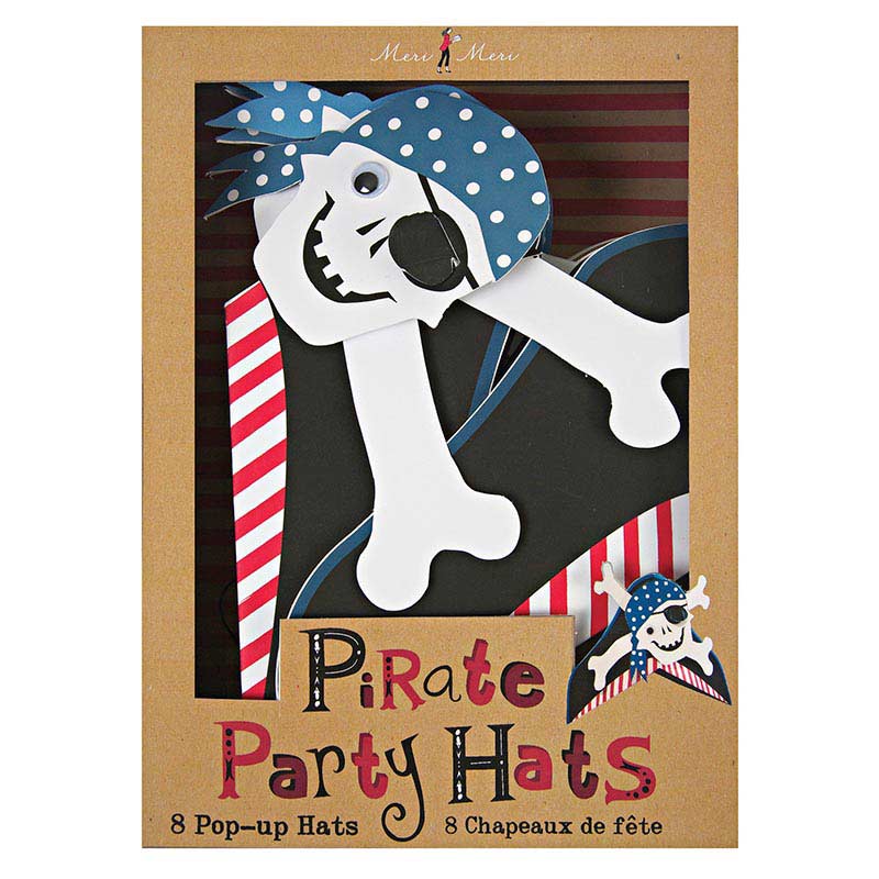 Partyhatter Ahoy There Pirate 8 stk.