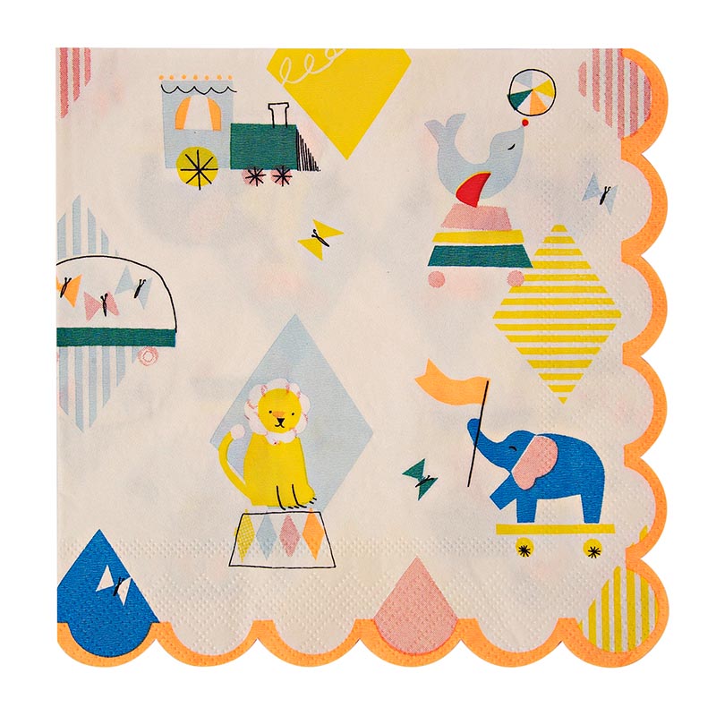 Servietter Silly Circus 20 stk.