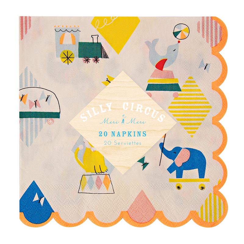 Servietter Silly Circus 20 stk.