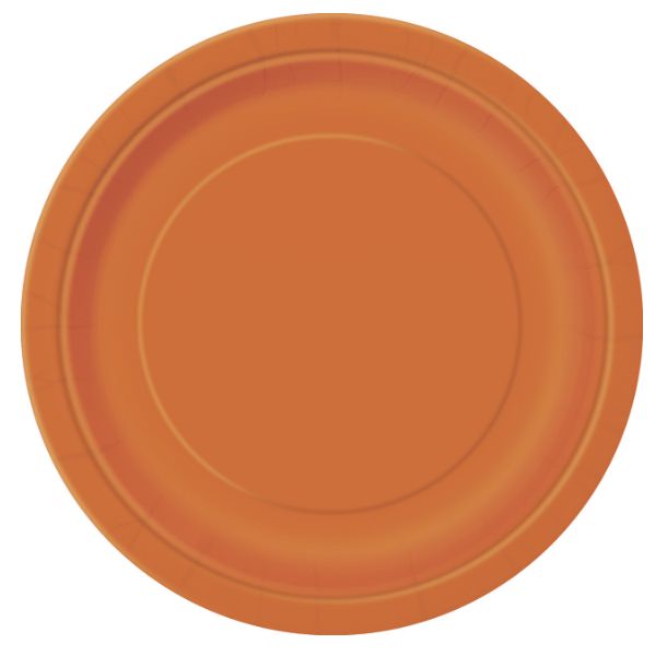 Tallerken Oransje 8 stk.