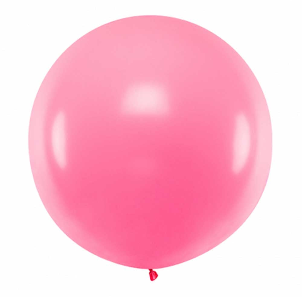 Stor Ballong Rosa Pastell 1 Meter