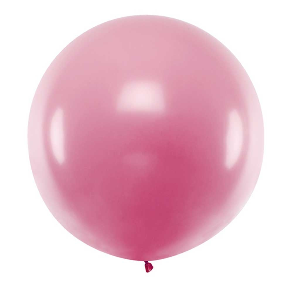 Stor Ballong Lys Rosa Metallisk 1 Meter