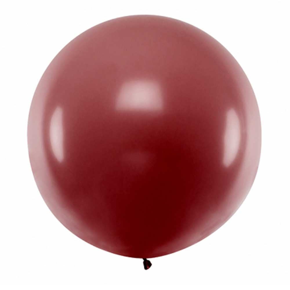 Stor Ballong Burgunder Pastell 1 Meter