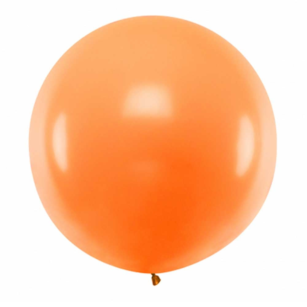 Stor Ballong Oransje Pastell 1 Meter