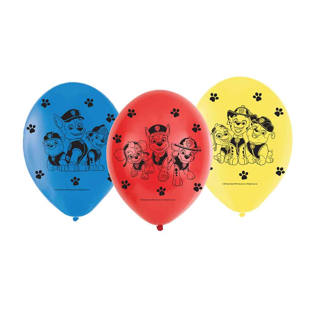 Paw Patrol Ballonger 6 stk.