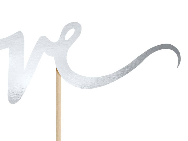 Cake Topper "Love" Sølv