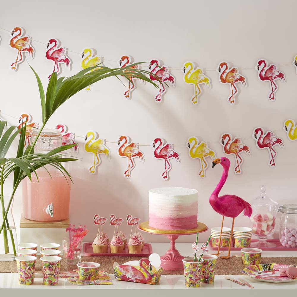 Sugerør Flamingo 20 stk.