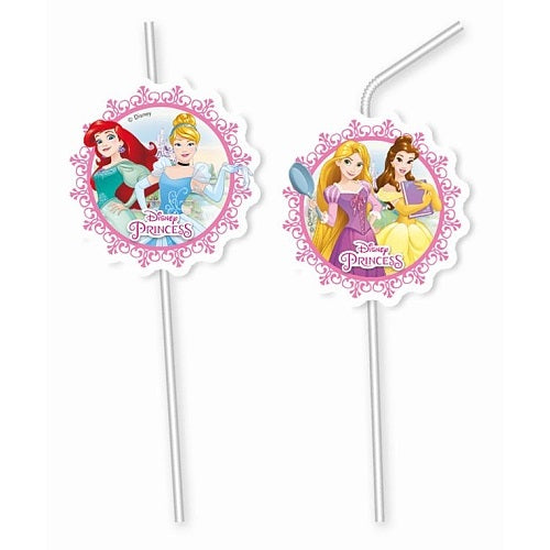 Disney Prinsesse Sugerør 6 stk