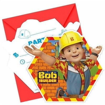 Byggmester Bob Invitasjoner 6 stk