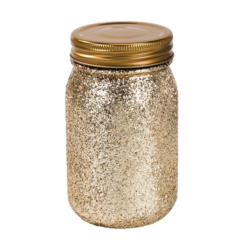 BE HAPPY Glass Gull Glitter
