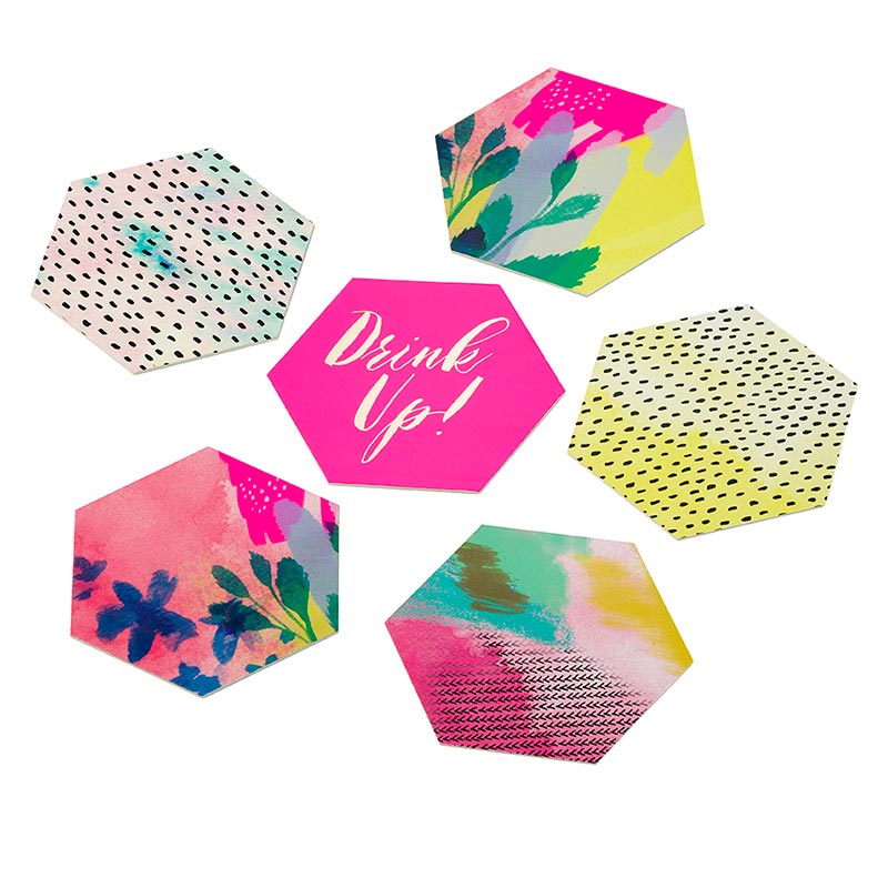 Coasters Neon Blomster