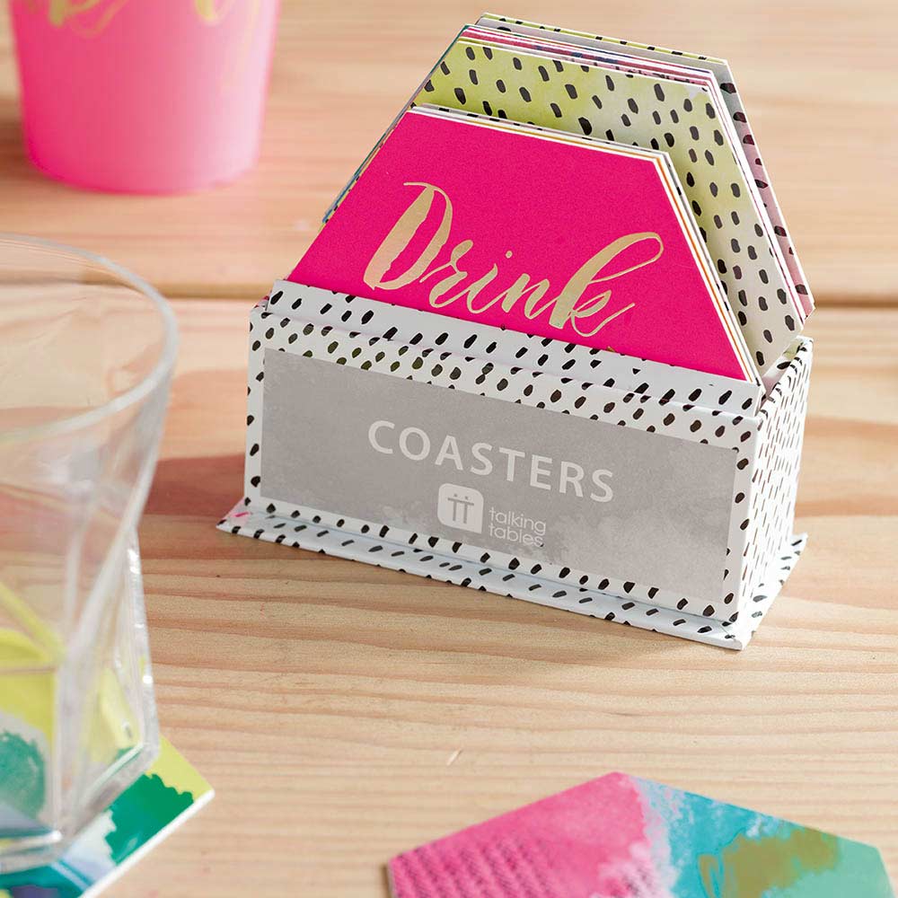 Coasters Neon Blomster