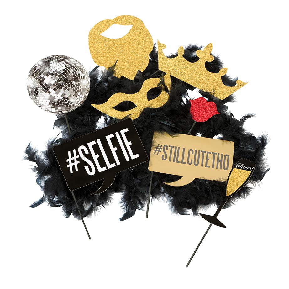 Photo Booth Glitter Props 15 stk