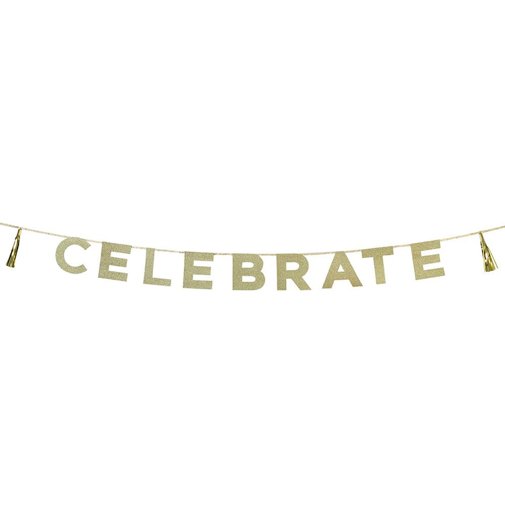 Celebrate Banner Gull/Glitter 2,5 m