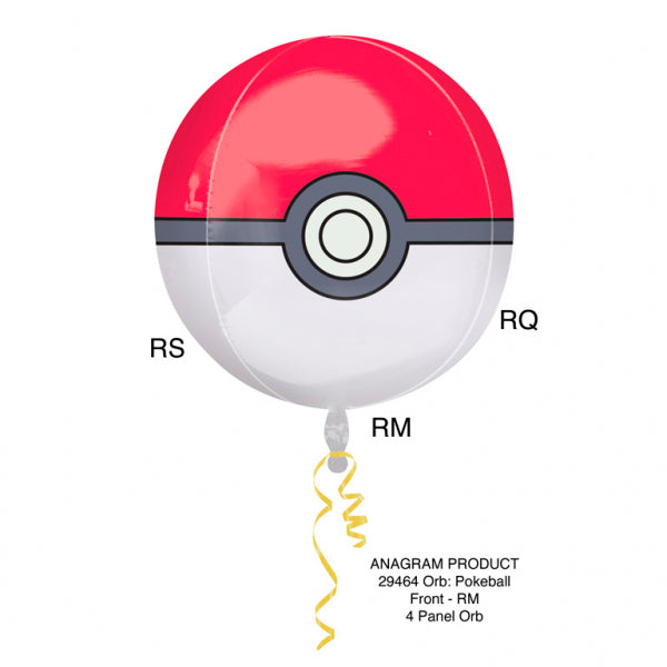 Pokemon Pokeball Globe Folieballong