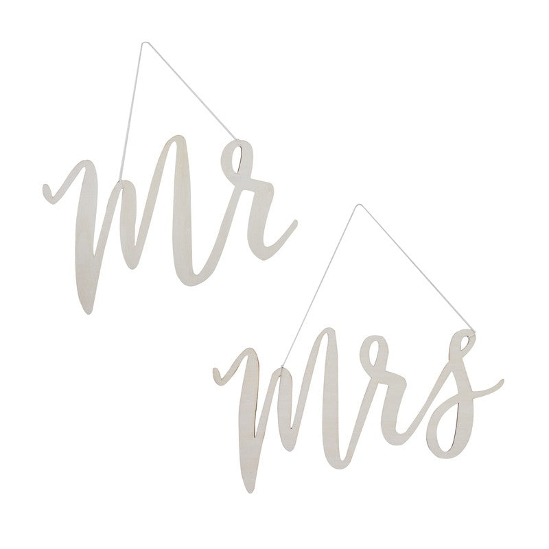Mr & Mrs Stolskilt i Tre
