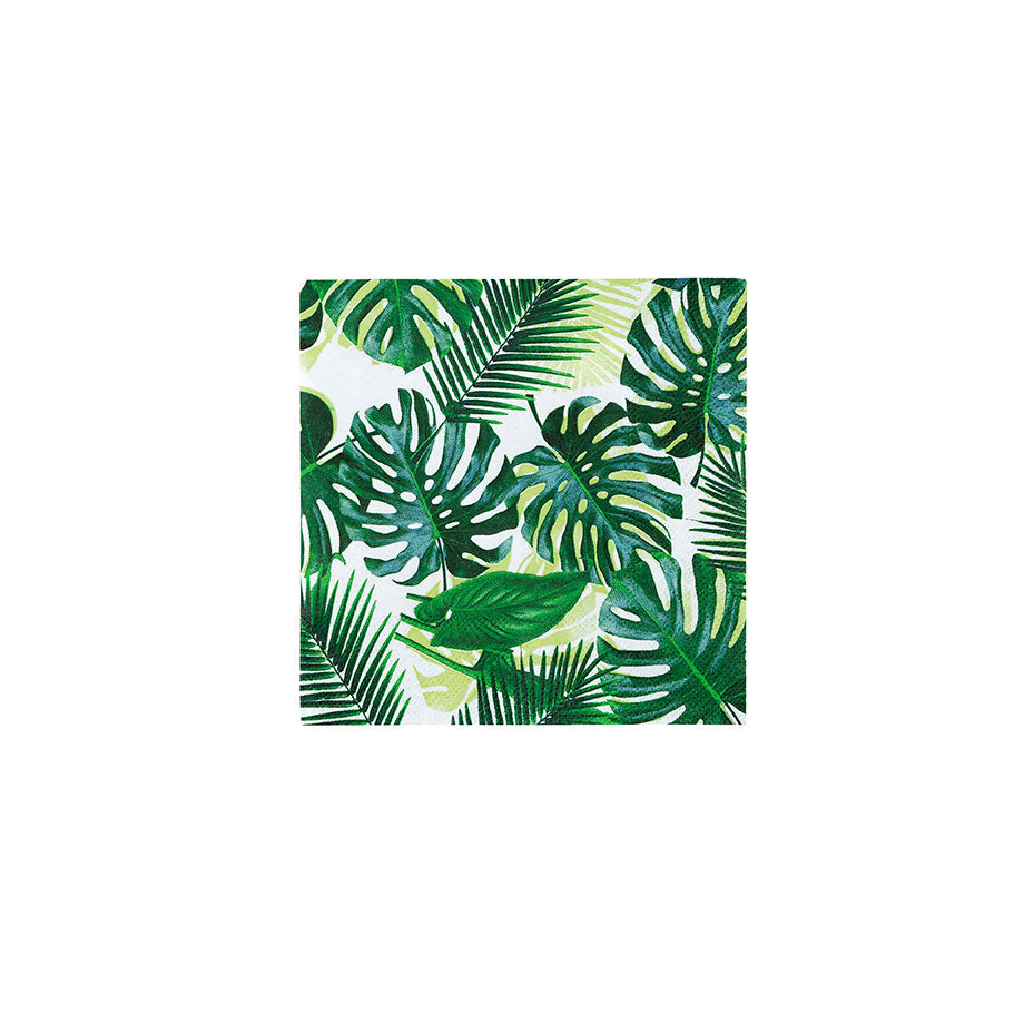 Tropical Fiesta Palm Leaf Cocktail Napkins