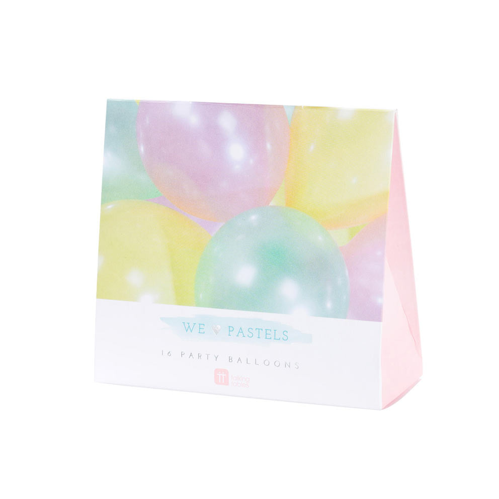 Pastell Ballonger 16 stk.