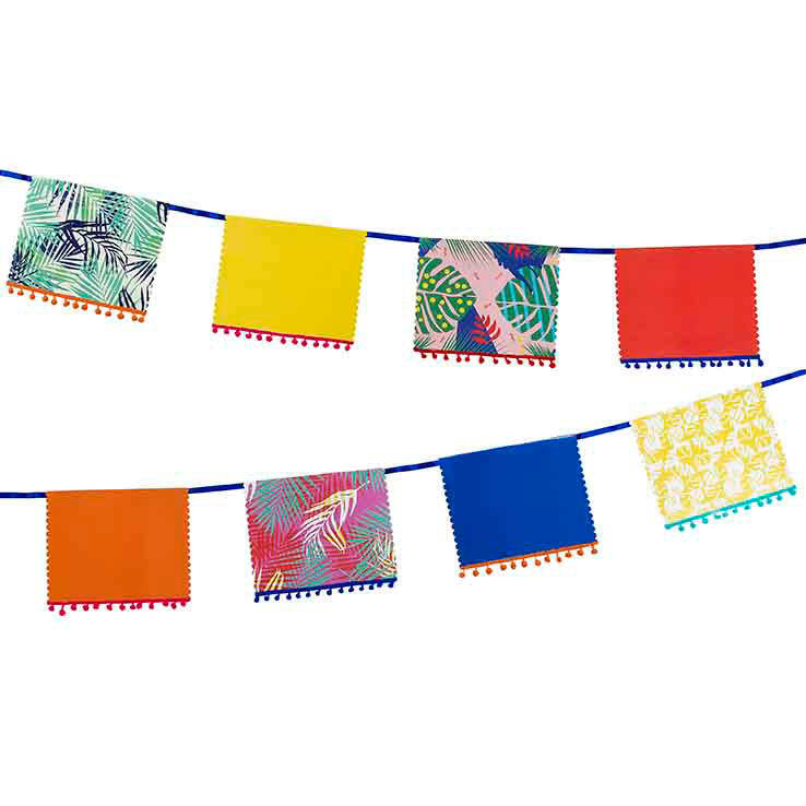 Cuban Fiesta Pom Pom Girlander