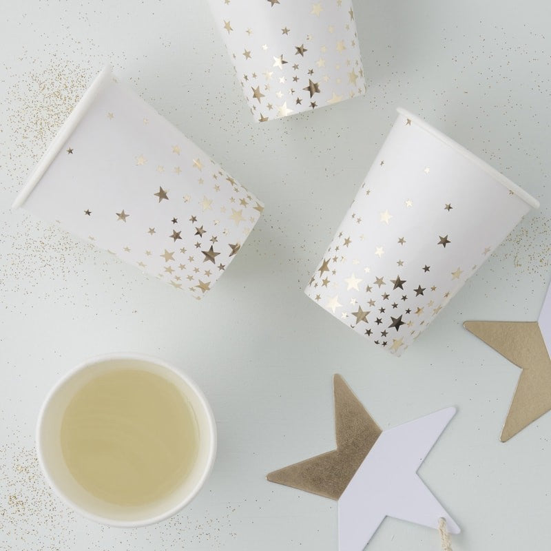 Paper Cups - Foiled - Gold