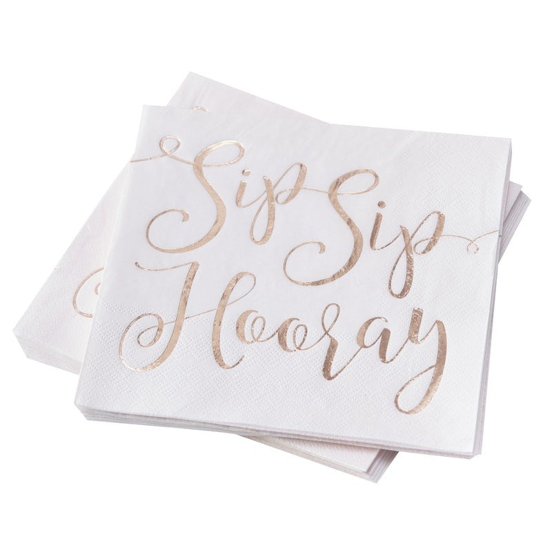 Napkin - Sip Sip Hooray