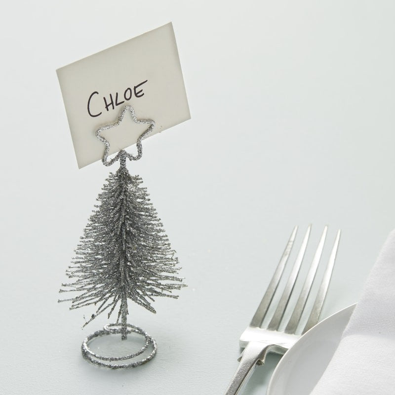 Place Card Holders - Tree - Silver