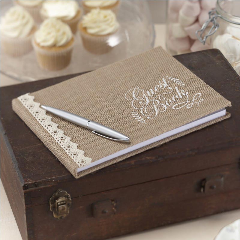 Rustikk Country Lace Gjestebok