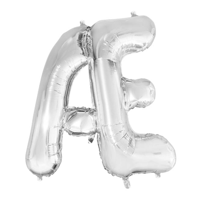 Bokstavballong Sølv 1 m - Æ