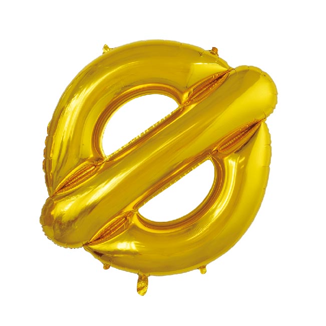 Bokstavballong Gull 1 m - Ø