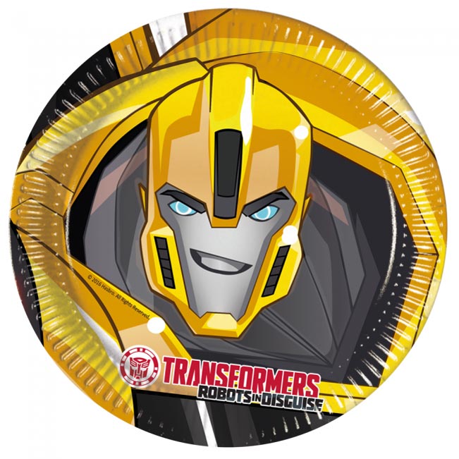 Transformers Power Up Tallerken 8 stk.