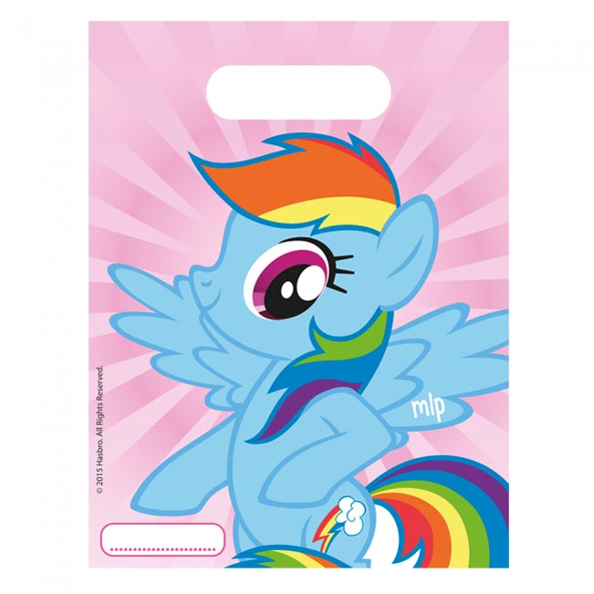 My Little Pony Rainbow Dash Godteposer 6 stk.
