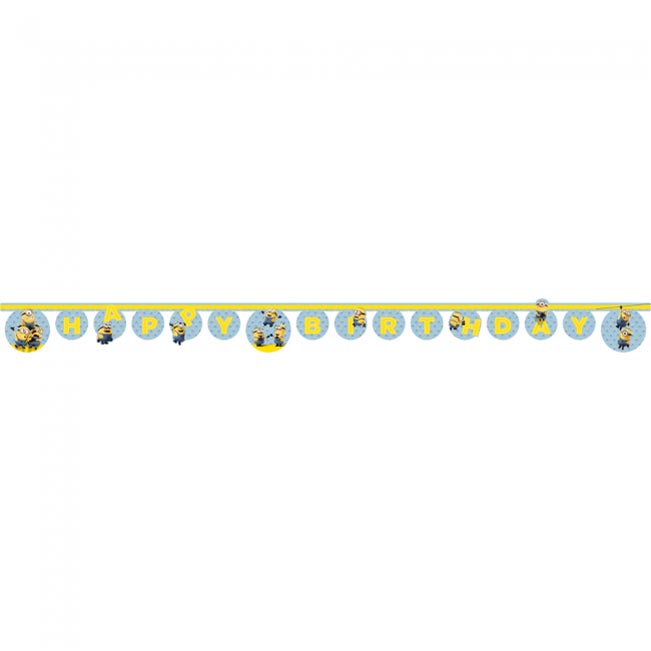 Minions Happy Birthday Banner