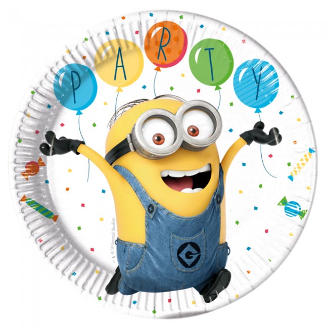 Minions 3 Tallerken 8 stk.