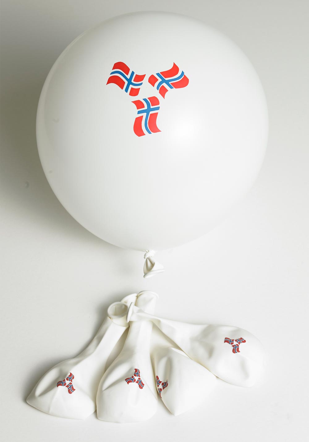 Ballonger Norsk Flagg 8 stk.