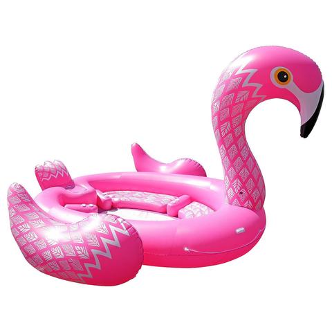 Gigantisk Flamingo Badeflåte 6 personer