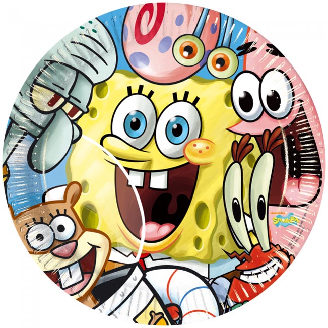 Svampebob Tallerken 10 stk.