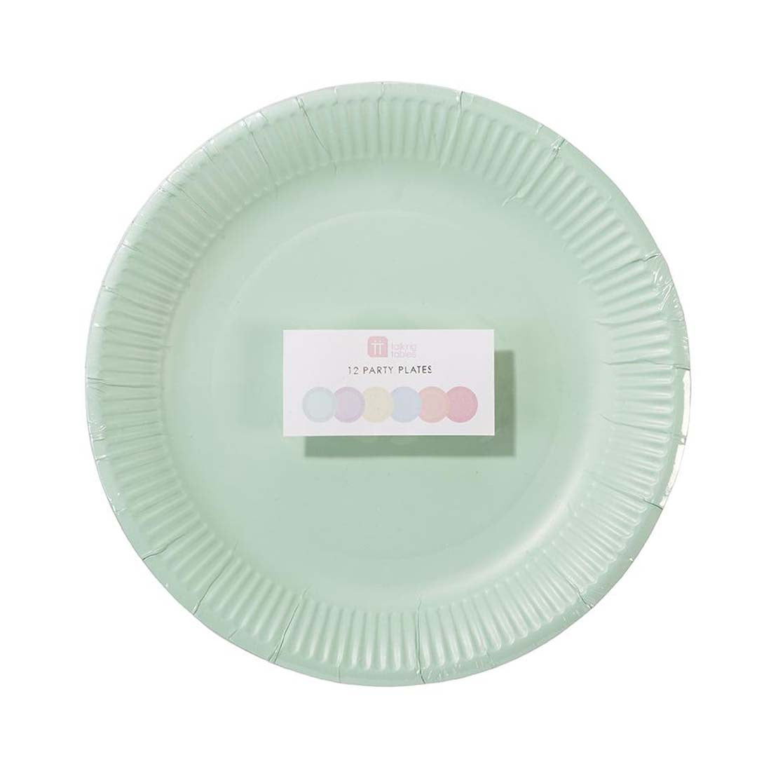 Tallerkener Pastellfarger 12 stk.