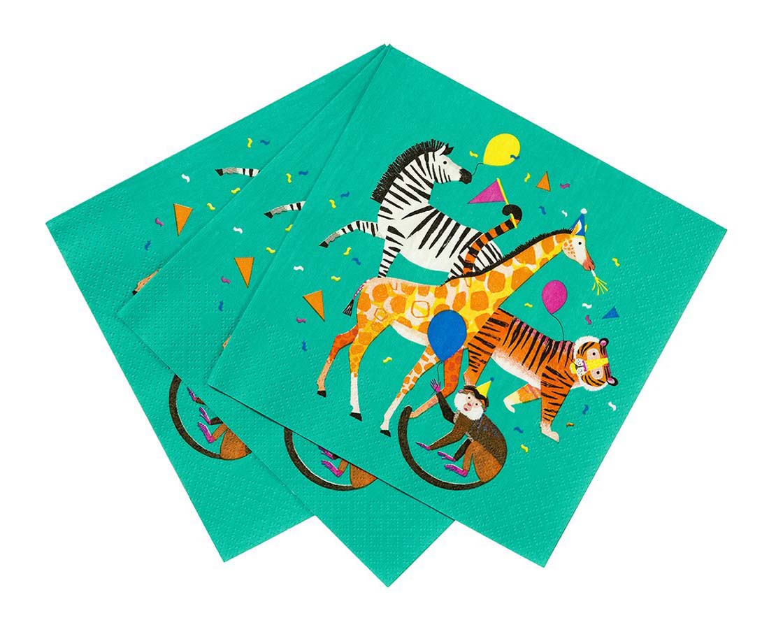Servietter Party Animals 20 stk.
